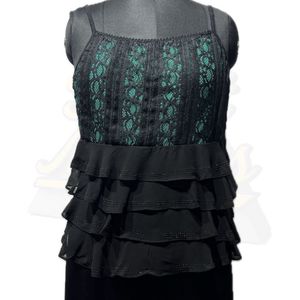 Lace Ruffle Tank Top