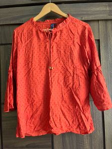 Rust brown Formal top