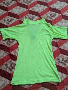 💚💚Lime Green Y2k Polo Top💚💚