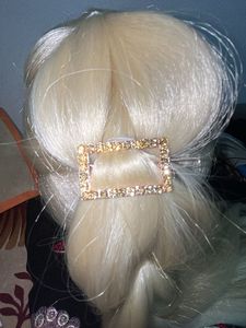 Gold Tone Earrings &amp; Hair Clip