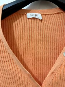 Cute Orange Cardigan