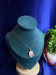 Floral Resin Pendant Necklace