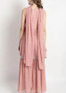 Pink Printed Sharara Set with dupatta