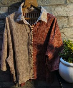 Pure Cotton Fabindia Block Printed Shirt
