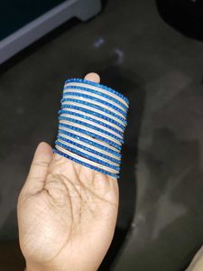Blue &amp; Silver Bangles