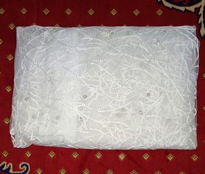 ✨Elegant White Embroidered Dupatta✨