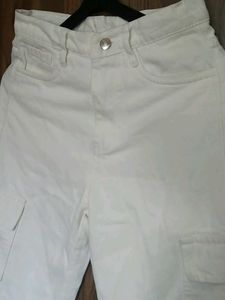 White Cargo Pants