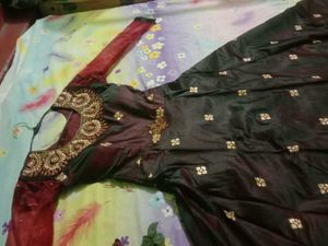 Elegant Brown Ethnic Gown