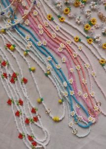 Daisy Flower Necklace &amp; Bracelet