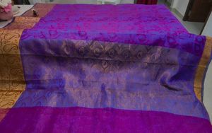 Elegant Purple & Gold Saree