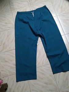 Blue Casual Pants
