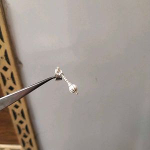 DH97 Pure Silver Hanuman Ji Gada Pendant.