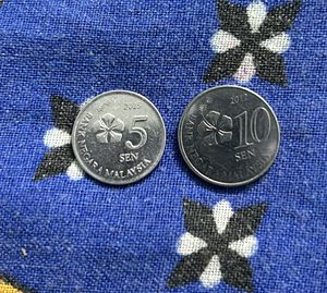 5 Sen, 10 Sen Malaysia Coin