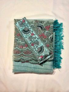 Teal Embellished Pakistani Suit