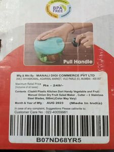 Compact Manual Food Chopper - Easy &amp; Efficient