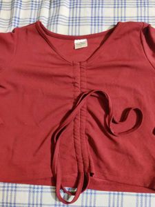 Maroon Crop Top 😻