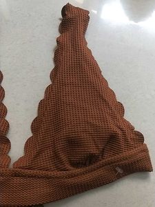 XL Cute Brown Bikini Top(Aerie)
