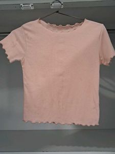 Cute Pink Ruffle Tee