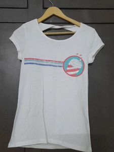 White Graphic Tee