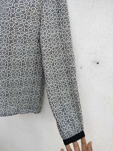 Patterned Long Sleeve Top
