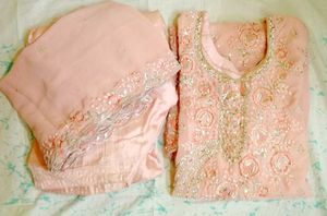 Pink Embellished Salwar Kameez