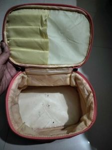 Quilted Pink Makeup Bag