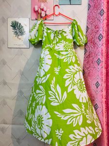 Beautiful Summer Trendy Green Dress