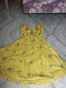 Floral Yellow Kurta