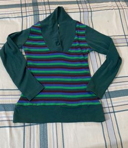 Striped Green Top