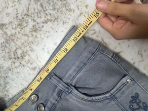 Embroidered Denim Jeans