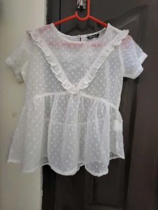 White Sheer Top