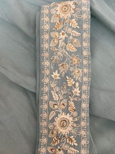 Sky Blue Embroidery Designer Dress