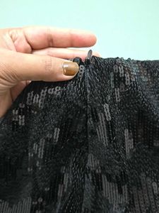 ZARA Sequined Fringe Skirt