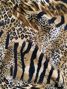 Animal Print Wide Leg Pants