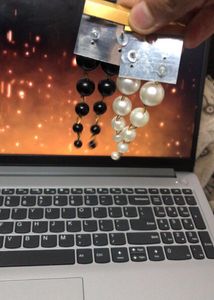 Pearl &amp; Bead Drop Earrings