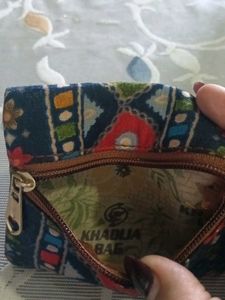 Ikkat Print Pouch