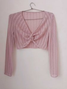 Crochet Pink Top.