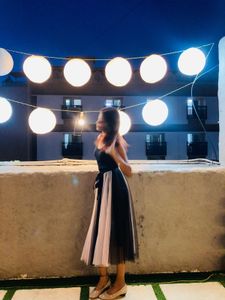 Chic Black & Pink Tulle Skirt