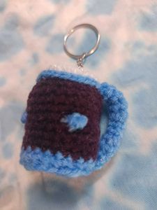 Crochet Coffee Mug Keychain