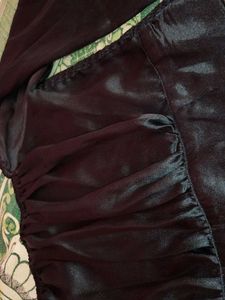 Black Satin Top