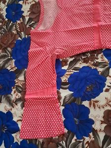 Pink Bobby Print Kurti