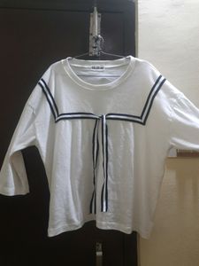 Sailor White Casual T-shirt