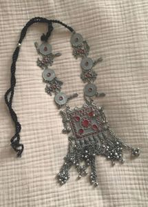 Statement Necklace with Silver Finish