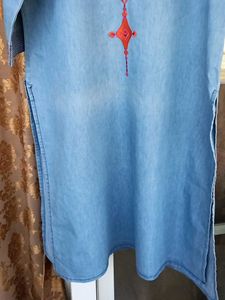 Denim Kurta In Good Condition  .