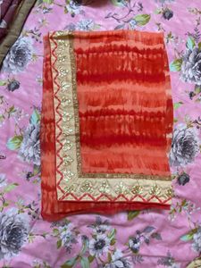 saree with heavy blouse