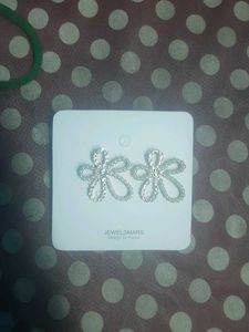 My Melody Gold Chain Necklace And Bow Earrings