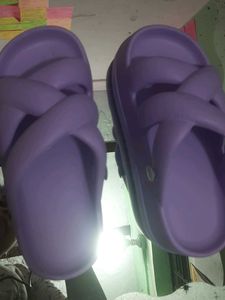 Purple Criss-Cross Platform Sandals( Never Used)