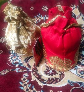 Begamjaan Designer Potli Bag ComboOffer/N With Tag