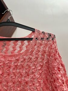 Pink Coral Knit Top