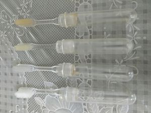 Travel toothbrushes with a case
